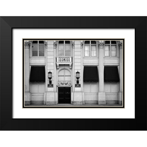 Pure Symmetry V Black Modern Wood Framed Art Print with Double Matting by Geyman, Vitaly