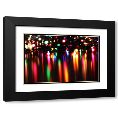 Reflections III Black Modern Wood Framed Art Print with Double Matting by White, Leesa