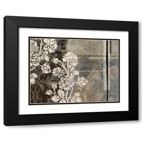Gray Argento I Black Modern Wood Framed Art Print with Double Matting by Studio 2