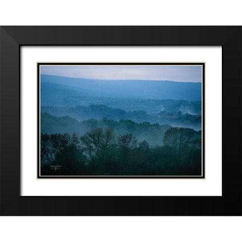 Nestled In I Black Modern Wood Framed Art Print with Double Matting by Studio 2