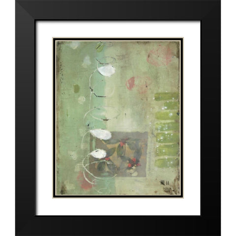 Spiral Black Modern Wood Framed Art Print with Double Matting by Lee, Stephanie