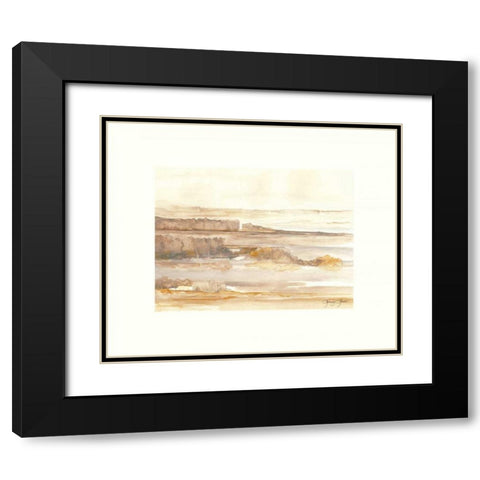 Crecent Bar Blooding Black Modern Wood Framed Art Print with Double Matting by Sheler, Sammy