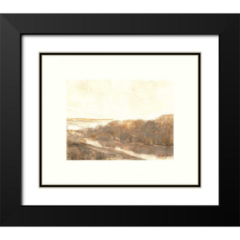 Mission Creek Black Modern Wood Framed Art Print with Double Matting by Sheler, Sammy