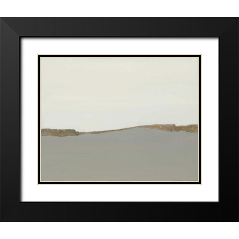 Wind Fence Black Modern Wood Framed Art Print with Double Matting by Sheler, Sammy