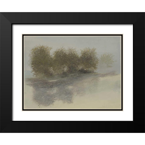 Orchard Row Black Modern Wood Framed Art Print with Double Matting by Sheler, Sammy