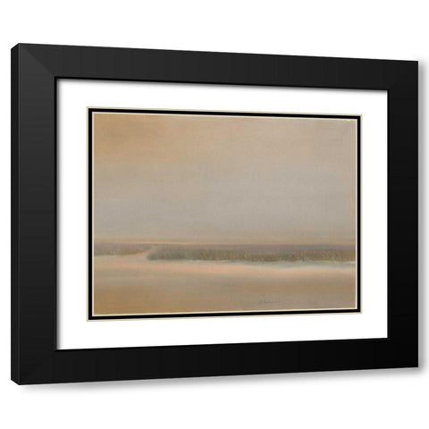 Evening Marsh Black Modern Wood Framed Art Print with Double Matting by Sheler, Sammy