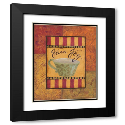 Java Joy Black Modern Wood Framed Art Print with Double Matting by Smith, Pamela