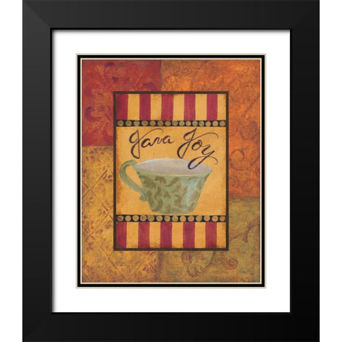 Java Joy Black Modern Wood Framed Art Print with Double Matting by Smith, Pamela