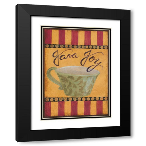 Java Joy Black Modern Wood Framed Art Print with Double Matting by Smith, Pamela