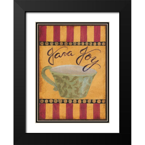 Java Joy Black Modern Wood Framed Art Print with Double Matting by Smith, Pamela