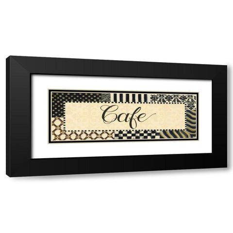 Cafe Black Modern Wood Framed Art Print with Double Matting by Smith, Pamela