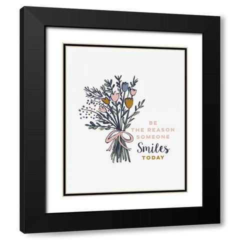 Be the Reason Black Modern Wood Framed Art Print with Double Matting by Serna, Isabel