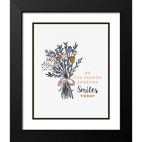 Be the Reason Black Modern Wood Framed Art Print with Double Matting by Serna, Isabel