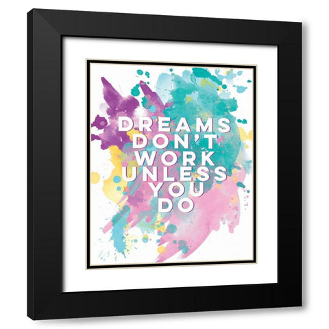 Dreams Black Modern Wood Framed Art Print with Double Matting by Serna, Isabel