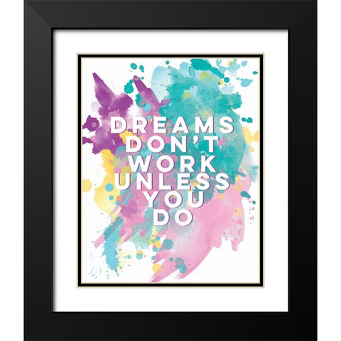 Dreams Black Modern Wood Framed Art Print with Double Matting by Serna, Isabel