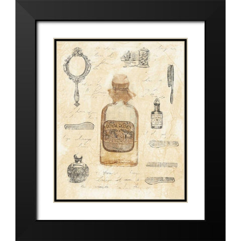 Zenobia III Black Modern Wood Framed Art Print with Double Matting by Schippel, Banafshe
