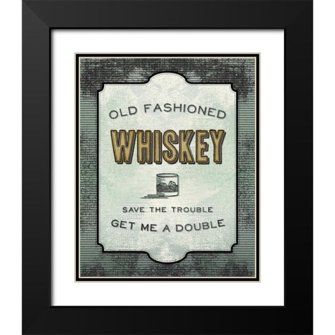 Liquor Cabinet II Black Modern Wood Framed Art Print with Double Matting by Sta Teresa, Ashley