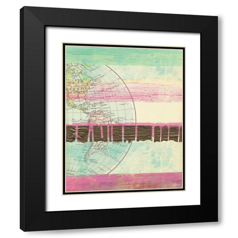 World Traveler II Black Modern Wood Framed Art Print with Double Matting by Sta Teresa, Ashley