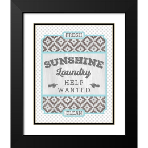 Sunshine Laundry II Black Modern Wood Framed Art Print with Double Matting by Sta Teresa, Ashley