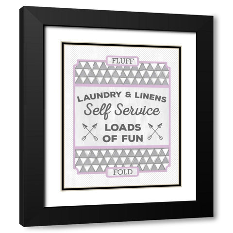 Laundry Linens II Black Modern Wood Framed Art Print with Double Matting by Sta Teresa, Ashley