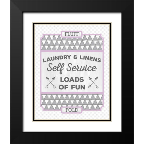 Laundry Linens II Black Modern Wood Framed Art Print with Double Matting by Sta Teresa, Ashley