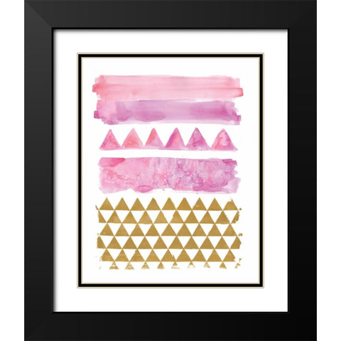 Rose Gold Black Modern Wood Framed Art Print with Double Matting by Sta Teresa, Ashley