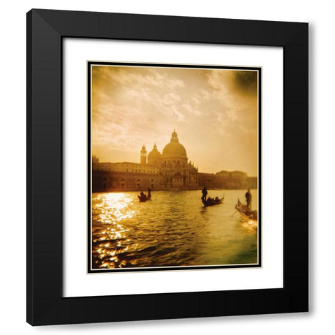 Venezia Sunset I Black Modern Wood Framed Art Print with Double Matting by Clayton-Thompson, Philip