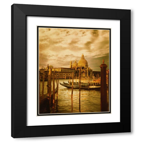 Venezia Sunset II Black Modern Wood Framed Art Print with Double Matting by Clayton-Thompson, Philip