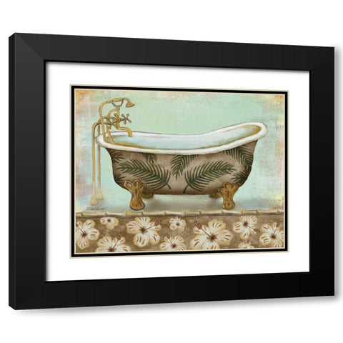 Tropical Bath I Black Modern Wood Framed Art Print with Double Matting by Williams, Todd