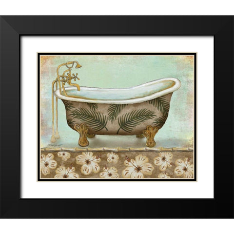 Tropical Bath I Black Modern Wood Framed Art Print with Double Matting by Williams, Todd