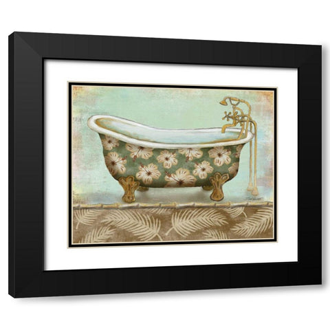Tropical Bath II Black Modern Wood Framed Art Print with Double Matting by Williams, Todd