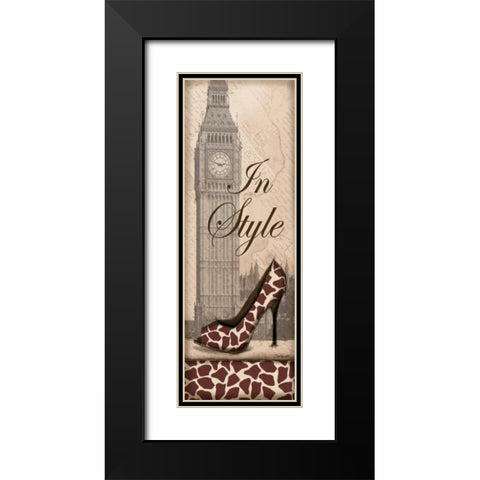 Travel in Style II Black Modern Wood Framed Art Print with Double Matting by Williams, Todd