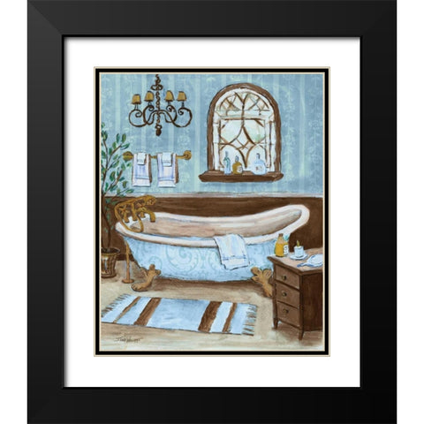 Tranquil Tub II Black Modern Wood Framed Art Print with Double Matting by Williams, Todd
