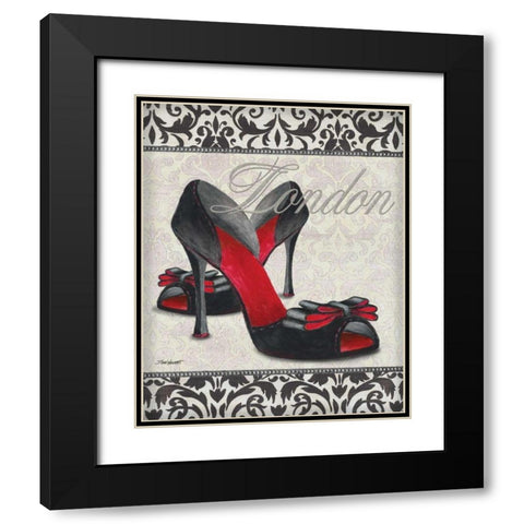 Classy Shoes I Black Modern Wood Framed Art Print with Double Matting by Williams, Todd