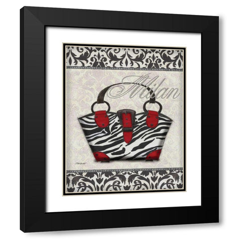 Classy Purse I Black Modern Wood Framed Art Print with Double Matting by Williams, Todd