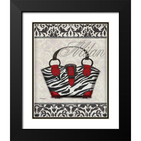 Classy Purse I Black Modern Wood Framed Art Print with Double Matting by Williams, Todd
