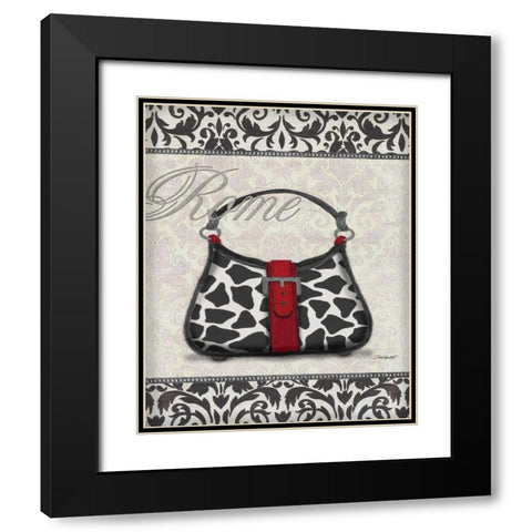 Classy Purse II Black Modern Wood Framed Art Print with Double Matting by Williams, Todd