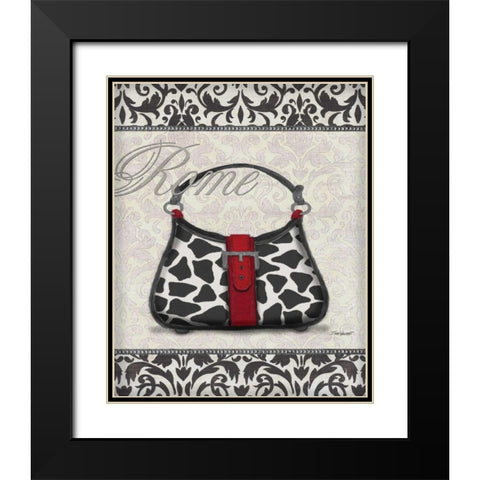 Classy Purse II Black Modern Wood Framed Art Print with Double Matting by Williams, Todd