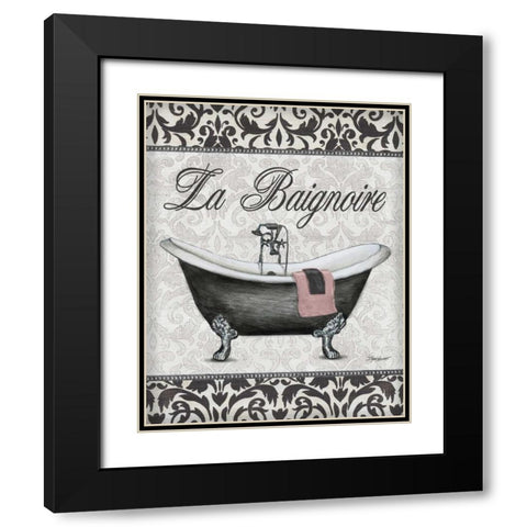 La Baignoire Black Modern Wood Framed Art Print with Double Matting by Williams, Todd