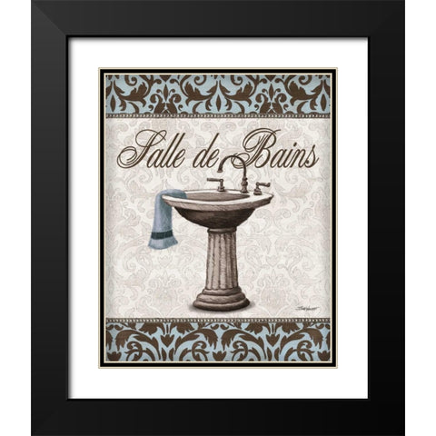Vintage Sink Black Modern Wood Framed Art Print with Double Matting by Williams, Todd