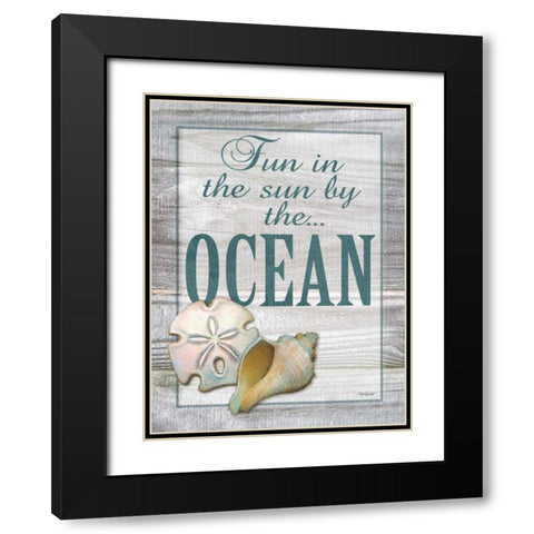 Fun in the Sun Black Modern Wood Framed Art Print with Double Matting by Williams, Todd