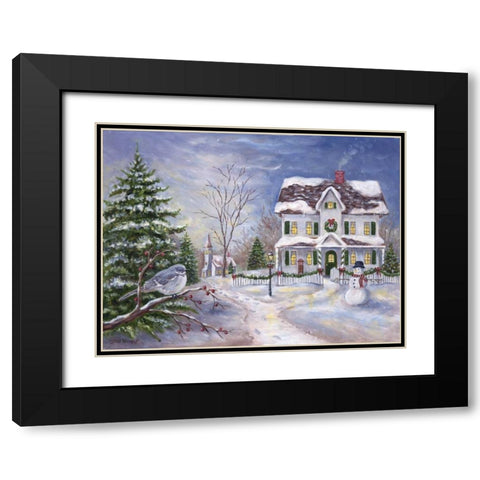 Home for the Holidays Black Modern Wood Framed Art Print with Double Matting by Williams, Todd