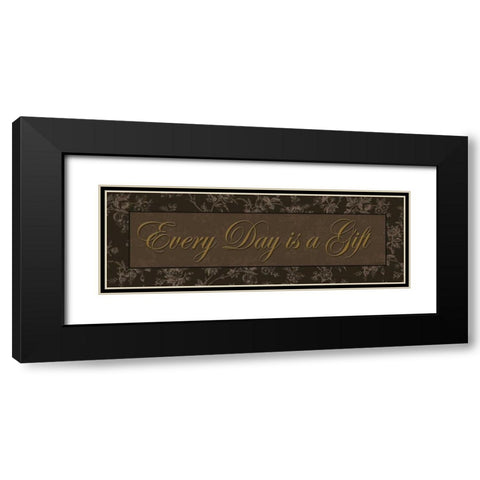 Every Day is a Gift Black Modern Wood Framed Art Print with Double Matting by Williams, Todd