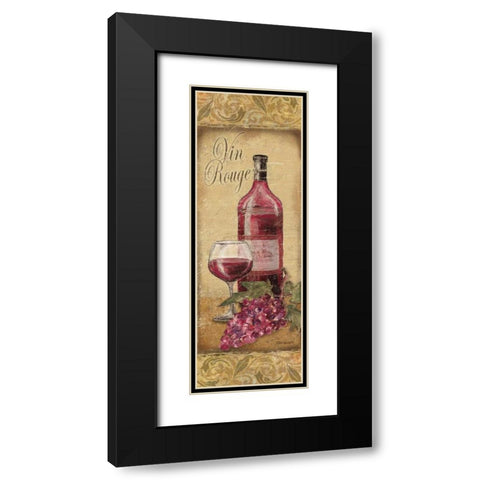 Vin Rouge Black Modern Wood Framed Art Print with Double Matting by Williams, Todd
