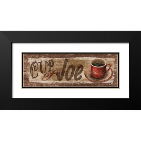 Cup of Joe Black Modern Wood Framed Art Print with Double Matting by Williams, Todd