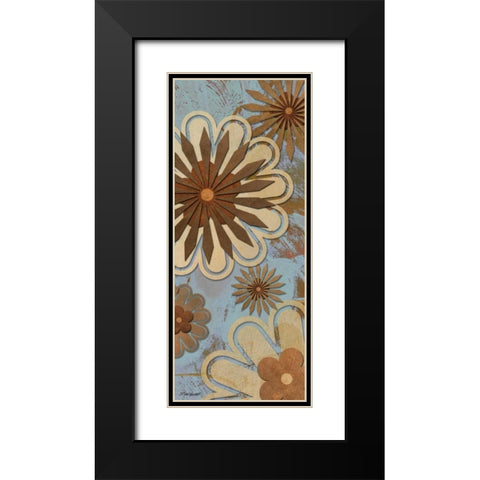 Floral Abstract I Black Modern Wood Framed Art Print with Double Matting by Williams, Todd