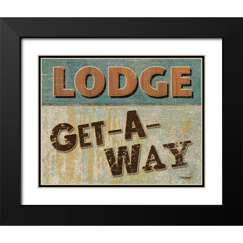 Lodge Get Away Black Modern Wood Framed Art Print with Double Matting by Williams, Todd