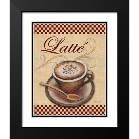 Cafe Latte Black Modern Wood Framed Art Print with Double Matting by Williams, Todd