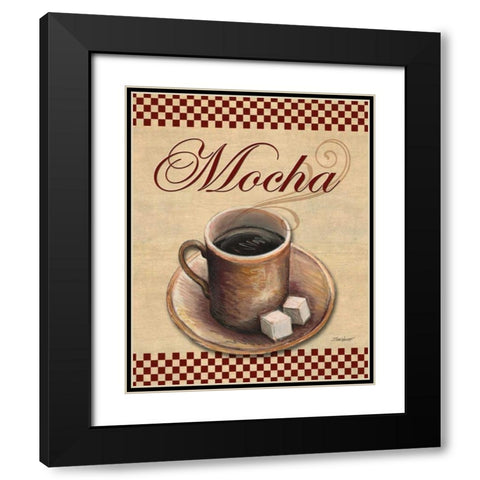Cafe Mocha Black Modern Wood Framed Art Print with Double Matting by Williams, Todd