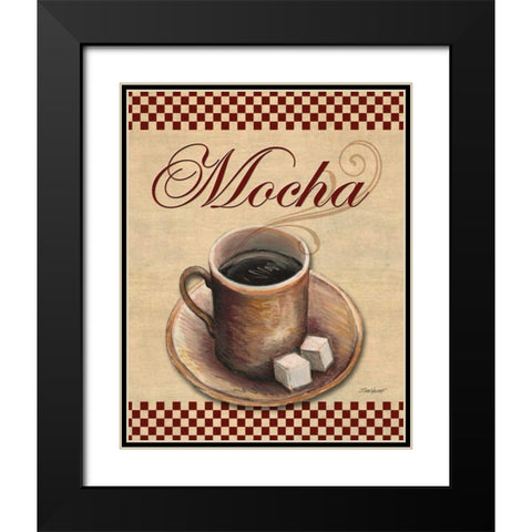 Cafe Mocha Black Modern Wood Framed Art Print with Double Matting by Williams, Todd